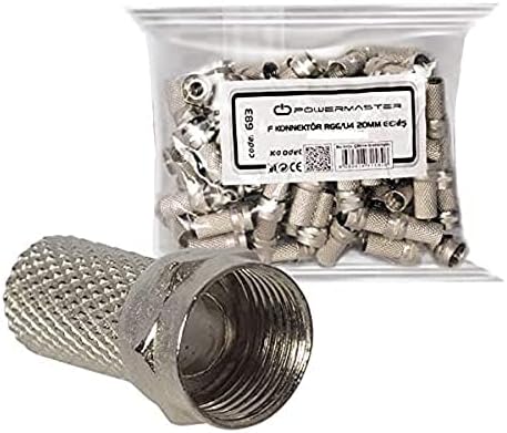 Alternative view of S-Link Sl-F186 S-Link Sl-F186 18Mmx8 Rg6 50 Li Paket Erkek Connector, Beyaz