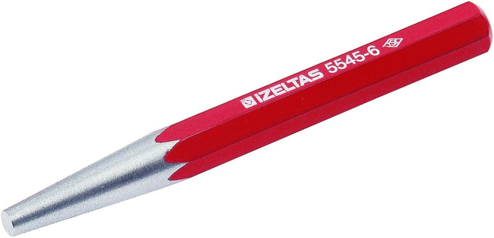 5545240012 Konik Pim Zımba Boyalı, Kırmızı, 12 Mm