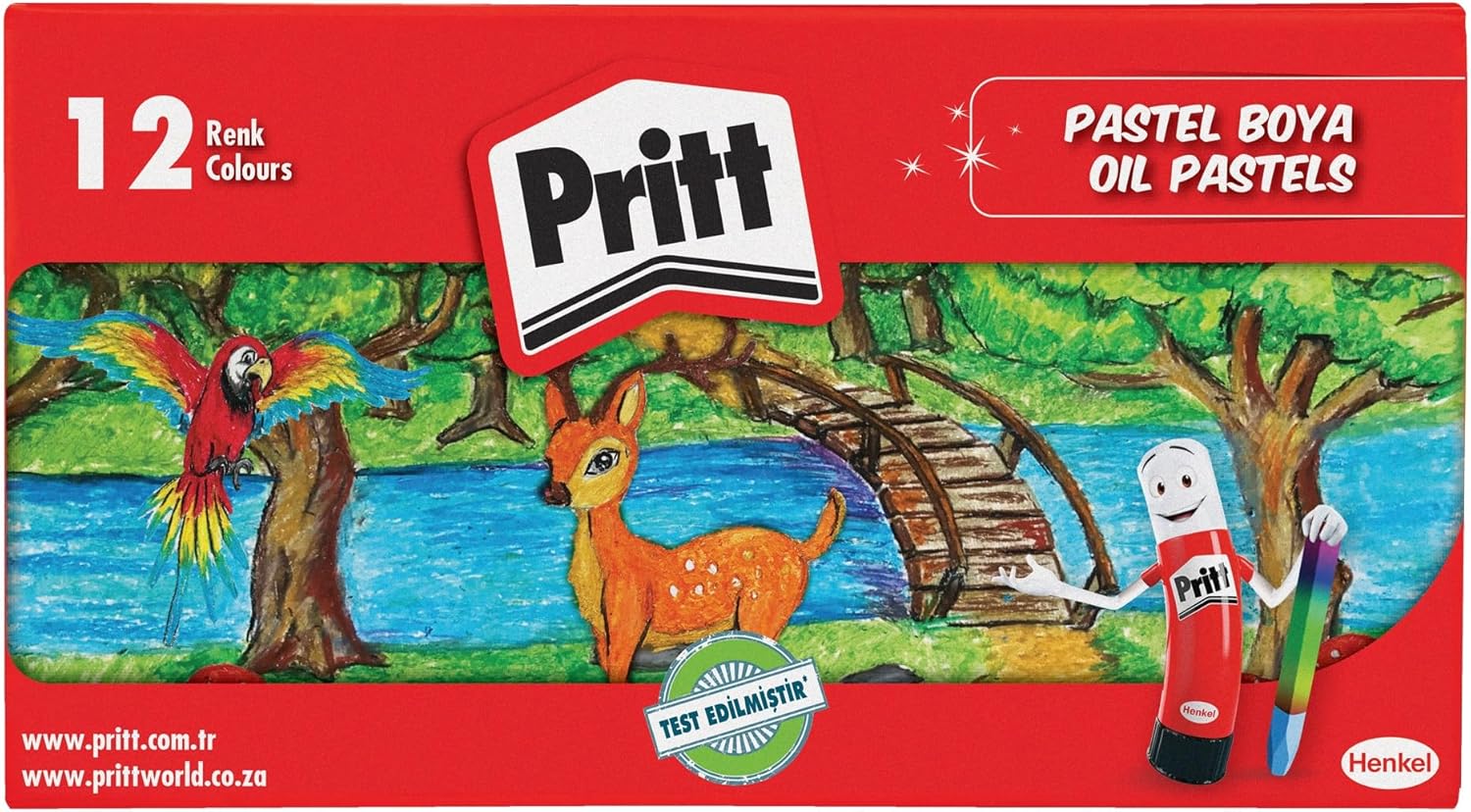 12'li Pastel Boya - Karton Kutu