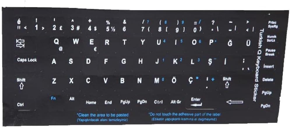 Alternative view of ADDISON 300164 İNGİLİZCE Q KLAVYE STIKER
