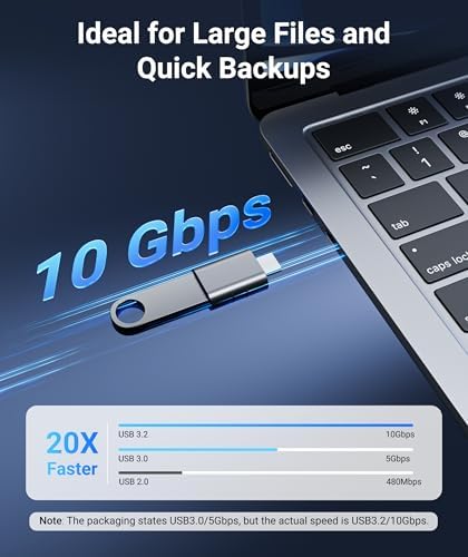 Alternative view of Syntech USB-C - USB Adaptörü (2 Adet) USB-C - USB 3.0 Kadın Cep Telefonu OTG Adaptörü, Thunderbolt 4/3 - USB 3.0, 15 Pro Max MacBook Pro Air 2023 iPad Mini iMac Surface ve daha fazlası ile