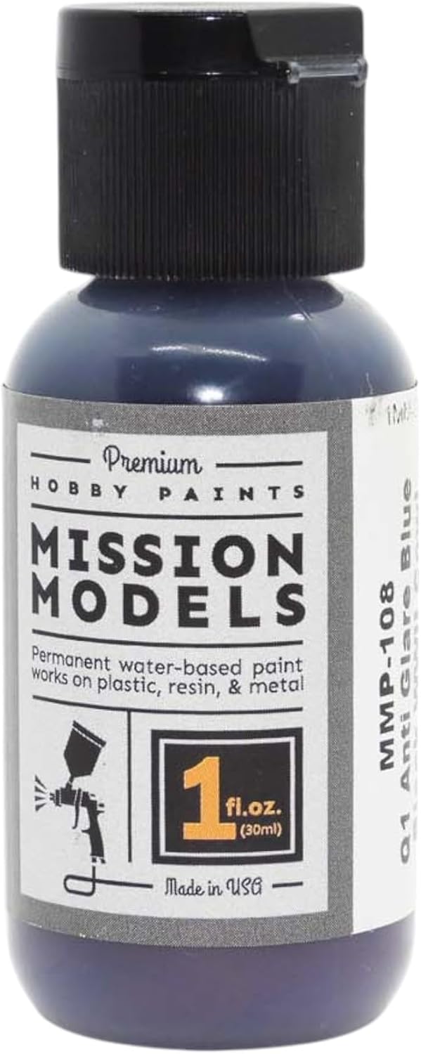 Alternative view of MODELS MMP-108 Q1 Parlama Önleyici Mavi Siyah İkinci Dünya Savaşı Kaput Akrilik Boya 1 Oz (30ml)