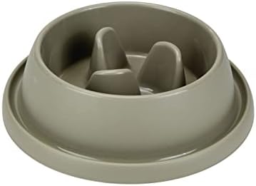 Köpek Yavaş Besleme Mama Kabı, Bambu, Kahve, 31,5cm, 2L