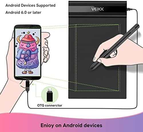 Alternative view of Veikk S640 6 x 4" 8192 Levels 5080 LPI Grafik Tablet + Kalem