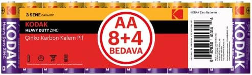 30413146 Çinko Karbon Pil, Kırmızı