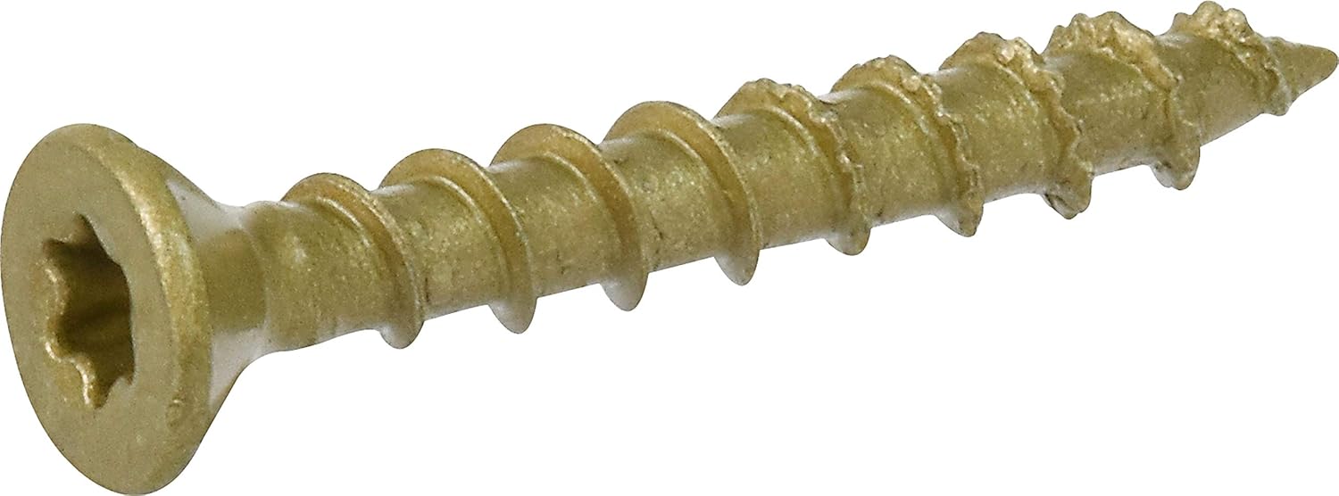 Alternative view of Power Pro One Screws, Flat, Bronze Epoxy Coated, #8 x 1.25-In., 194-Pk. -116825