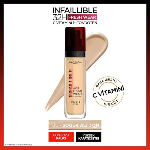 Infaillible 32H Fresh Wear C Vitaminli Fondöten - 130