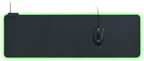 Alternative view of Goliathus Extended Chroma - RGB aydınlatmalı ekstra büyük yumuşak XXL oyun faresi altlığı (kablo tutucu, kumaş yüzey, kapitone kenar, tüm fareler için optimize edilmiş) siyah