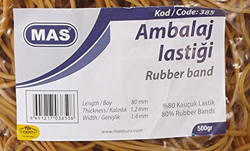MAS AMBALAJ LASTİĞİ 500GR%80 KAUÇUK MİDİ 385