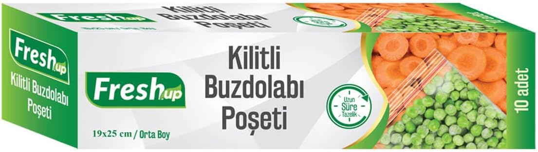 Fresh-Up Kilitli Buzdolabı Poşeti 19x25cm 10'lu