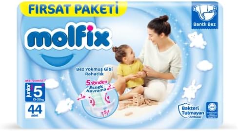 Alternative view of Molfix Bebek Bezi 3D Juniorplus 5+ Beden Fırsat Paketi 44 Adet