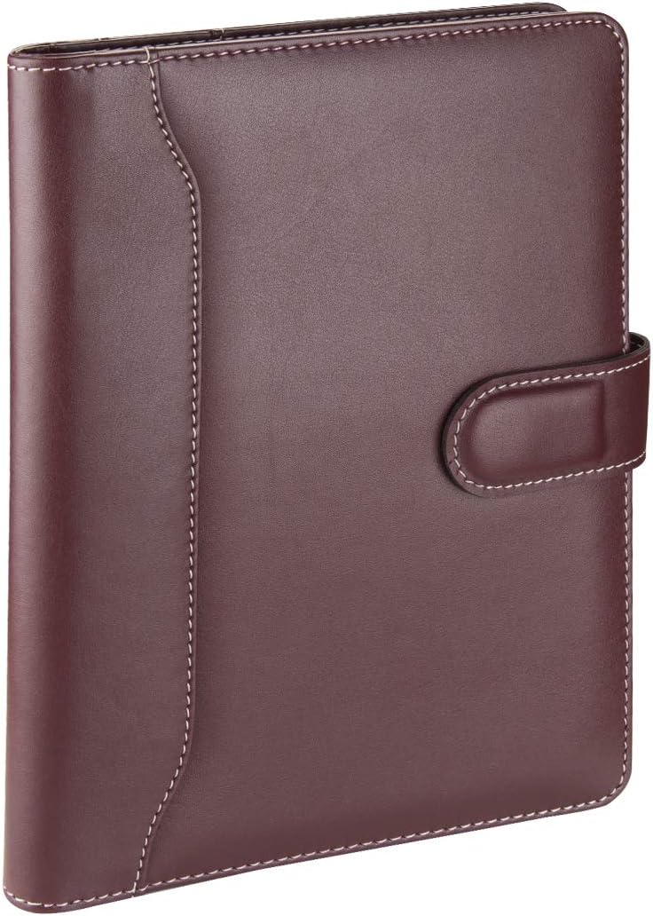 Alternative view of 2K 5251 Ajanda TARİHSİZ Kareli 17x24 cm. Ajanda/Defter Hesap Makineli Deri Organizer, Bordo