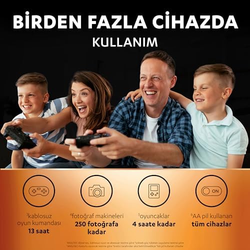 Alternative view of Şarj Edilebilir Pil AA Kalem (2'li Paket), 1300 mAh NiMH, 2000 Sarj Döngüsü, Önceden Sarj Edilmiştir