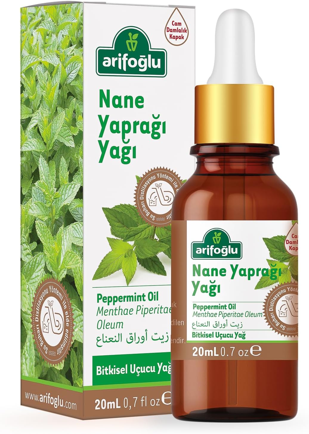 Nane Yaprağı Yağı 20ml – Ferahlatıcı ve Canlandırıcı Nane Yağı | Peppermint Leaf Oil 20ml – Refreshing and Invigorating Peppermint Oil