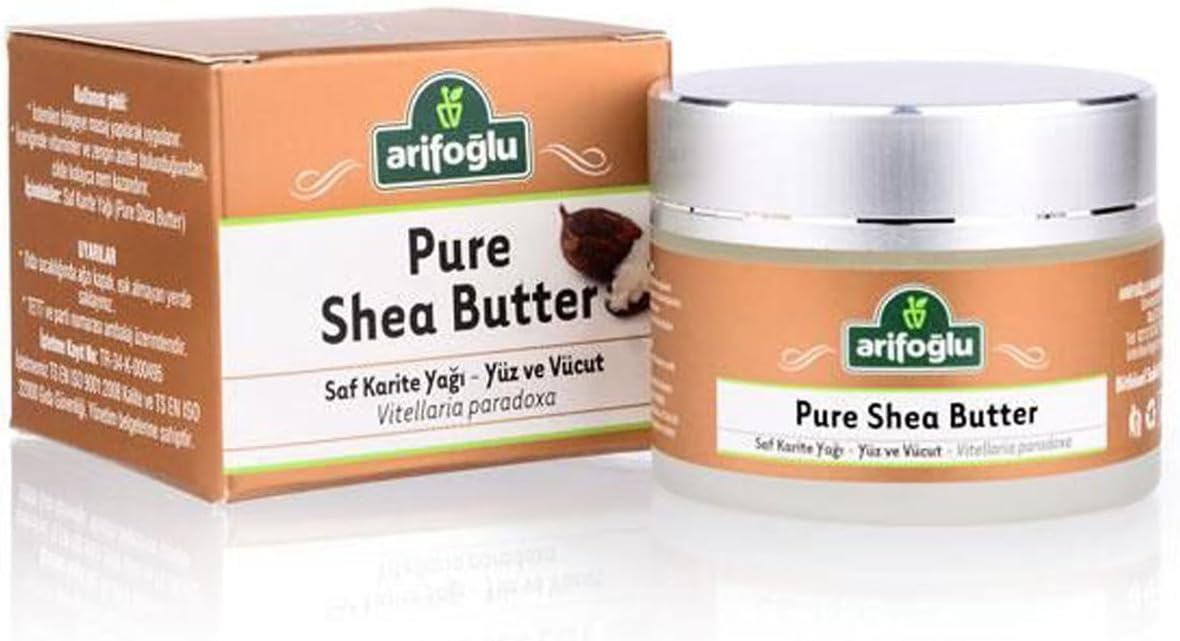 Shea Butter Yağı Karite Yağı 50ml, derinizi derinlemesine besler; Pure Shea Butter Oil 50ml deeply nourishes your skin.