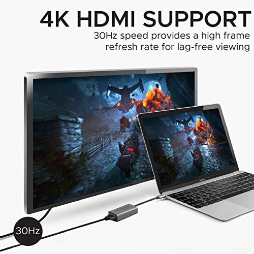 Alternative view of Type-C den HDMI a Bağlantı Kablosu Ultra Hızlı 4k30hz Dönüştürücü/PROMATE MEDIALINK-H1.GREY