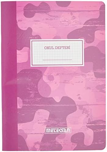 Alternative view of A4 Kareli Okul Defteri Pembe Kamuflaj 80 Yaprak