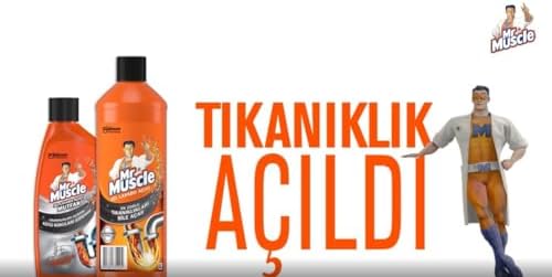 Mr Muscle Banyo Tüm Boru Tipleri için Jel Lavabo Açıcı 1000 mL