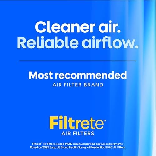 AD29–6pk-1e Air Filtre, 17,5 inç x 23,5 inç x 1 inç, beyaz