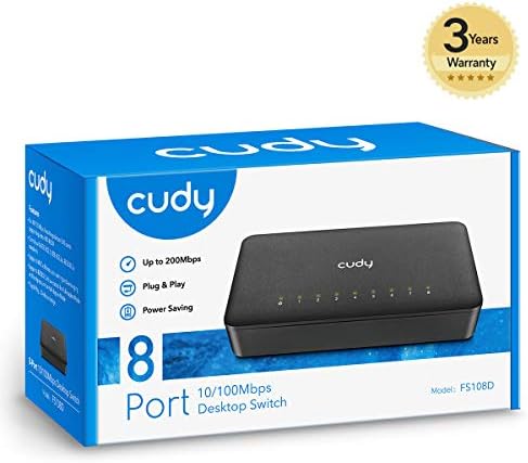 Alternative view of Cudy FS108D 10/100Mbps 8 Port Megabit Switch
