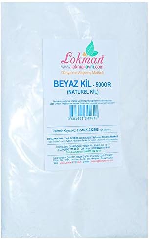 Beyaz Kil Öğütülmüş Doğal Saf Naturel 500 Gr Paket