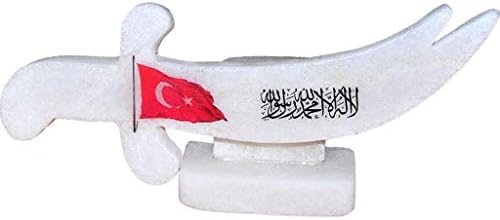 LokmanAVM Kılıç Desenli Tevhid Bayrak Logolu Doğal Kaya Tuzu Biblo 2-3Kg