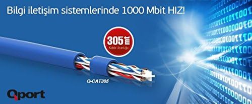 Alternative view of Qport Q Cat305M 305 Metre Utp 23Awg 0.57Mm Mavi Network Ağ Ka Blosu