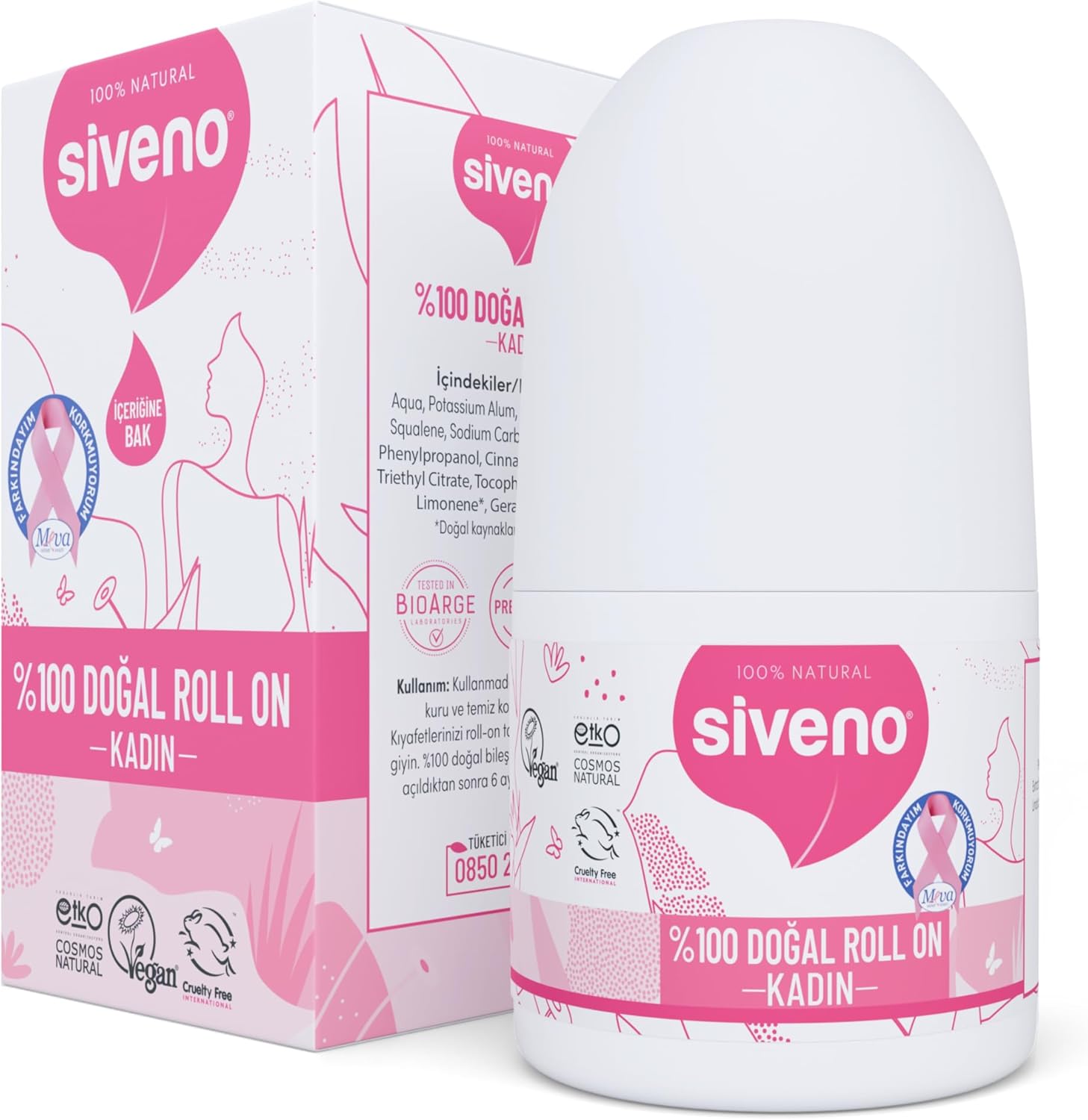 Siveno Doğal 50 ml Kadın Roll-On