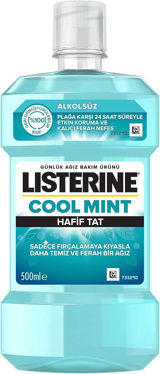 breath freshening ağız bakım ürünü, cool mint, hafif tat, 500ml