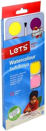12 Renk Sulu Boya (Büyük Boy)