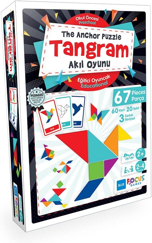 Blue Focus Games Tangram, Akıl Oyunu - The Anchor Puzzle