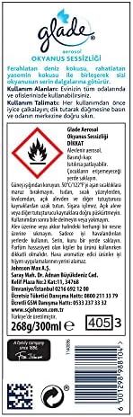 Glade Aerosol Okyanus Sessizliği Oda Kokusu 300 mL (1 x 300 mL)