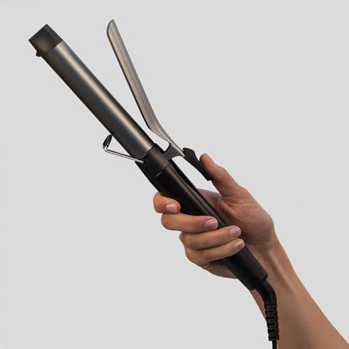 Saç Maşası Pro Soft Curl , Yumuşak, Doğal Bukleler için 25 mm, 4 Kat Koruma, Antistatik Seramik Turmalin Kaplama, Dijital Ekran, 10 Sıcaklık Ayarı, Gümüş / Gri Ci6525