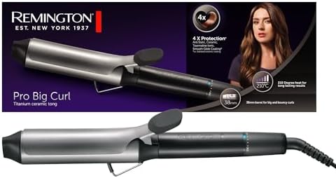 Alternative view of Saç Maşası Pro Big Bukle, Büyük Bukleler için 38 mm, 4 Kat Koruma, Antistatik Seramik Turmalin Kaplama, 8 Sıcaklık Ayarı, 30 Saniye Isınma Süresi, Gümüş / Gri Ci5538