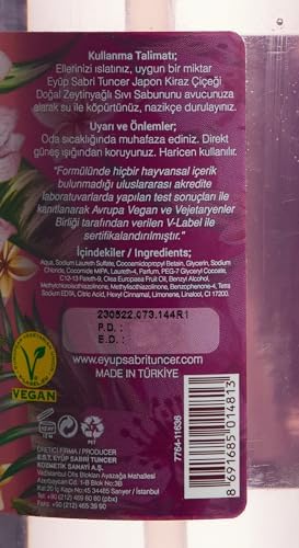 Doğal Zeytinyağli Sıvı Sabun Kiraz Çiçeği (500 ml)