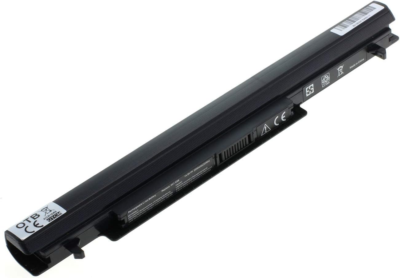 OTB Batarya Asus A31-K56 / A32-K56 / A41-K56 / A42-K56 ile Uyumlu Li-Ion Siyah