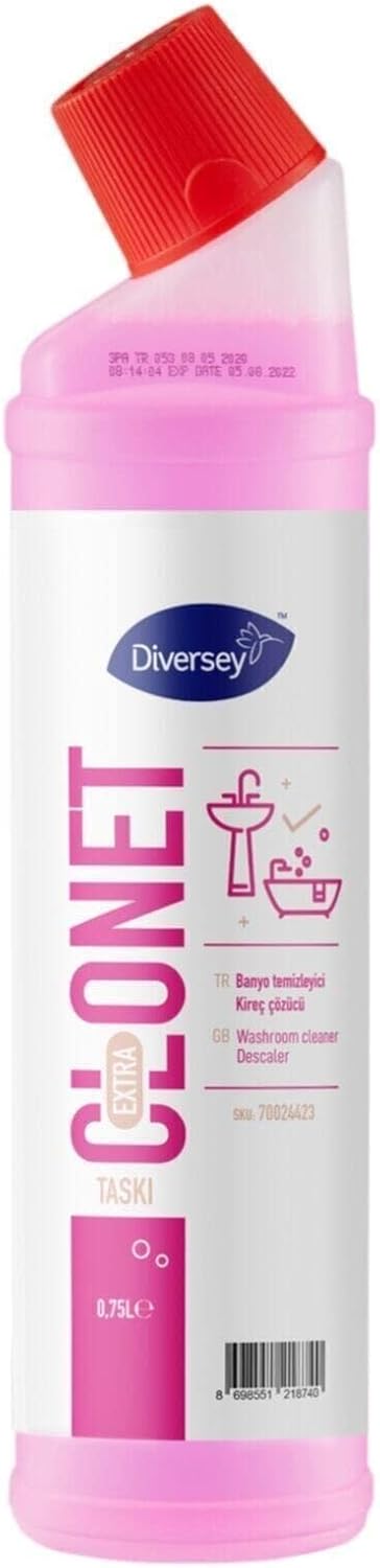 Diversey Taskı Clonet Kireç Çözücü ve Banyo Temizleyicisi 750ml