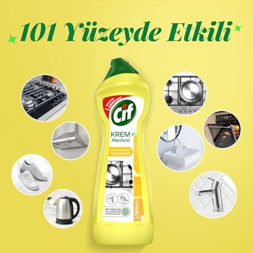 Cif Krem Yeni Nesil Yüzey Temizleyici Limon 750 ml