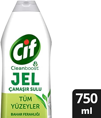 Alternative view of Cif Jel Yüzey Temizleyici Cleanboost Tüm Yüzeyler için Leke Çıkarıcı Çamaşır Sulu Ferahlığı 750 ml