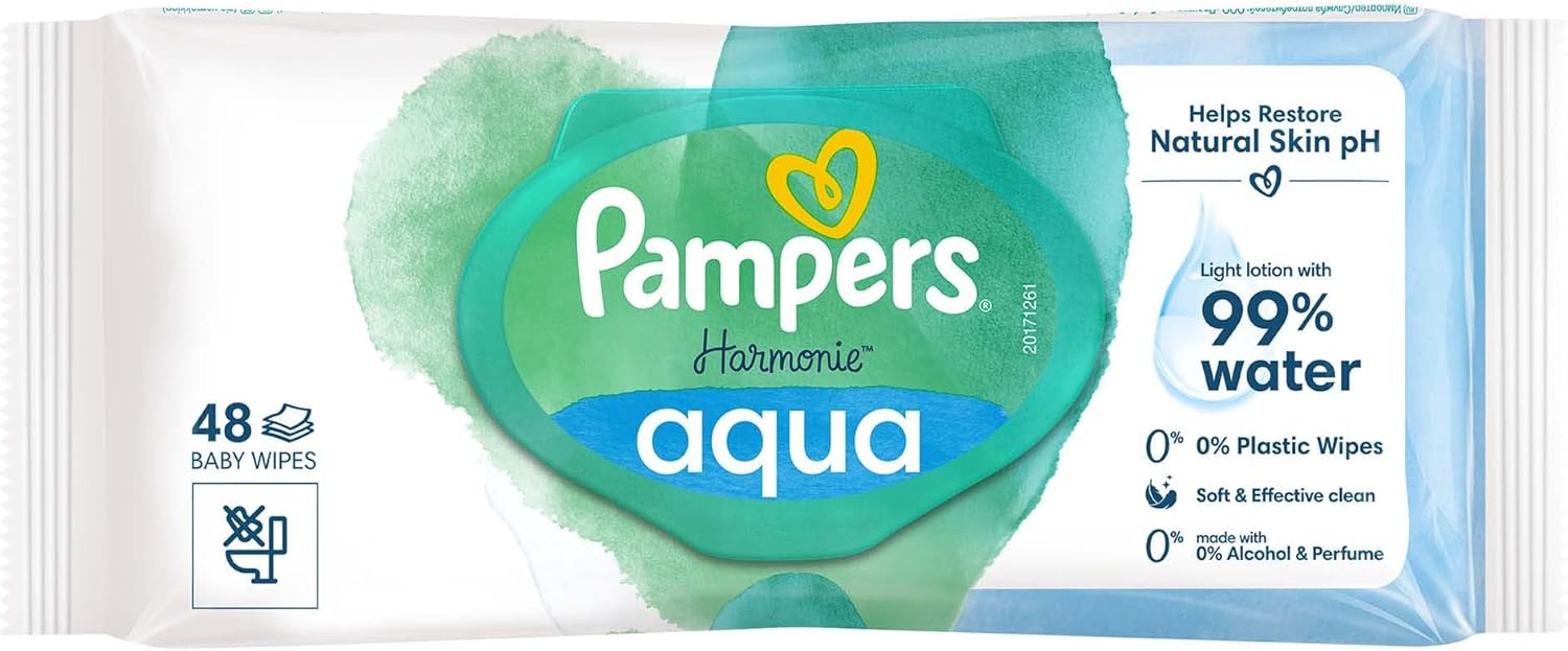 Alternative view of Islak Havlu Mendil Aqua Pure 48 Yaprak Tekli Paket