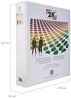 2K 05-4D-B 4 Halka D Mekanizmalı Klasör Kutu İçi, Beyaz, 5 Cm, 10 Adet