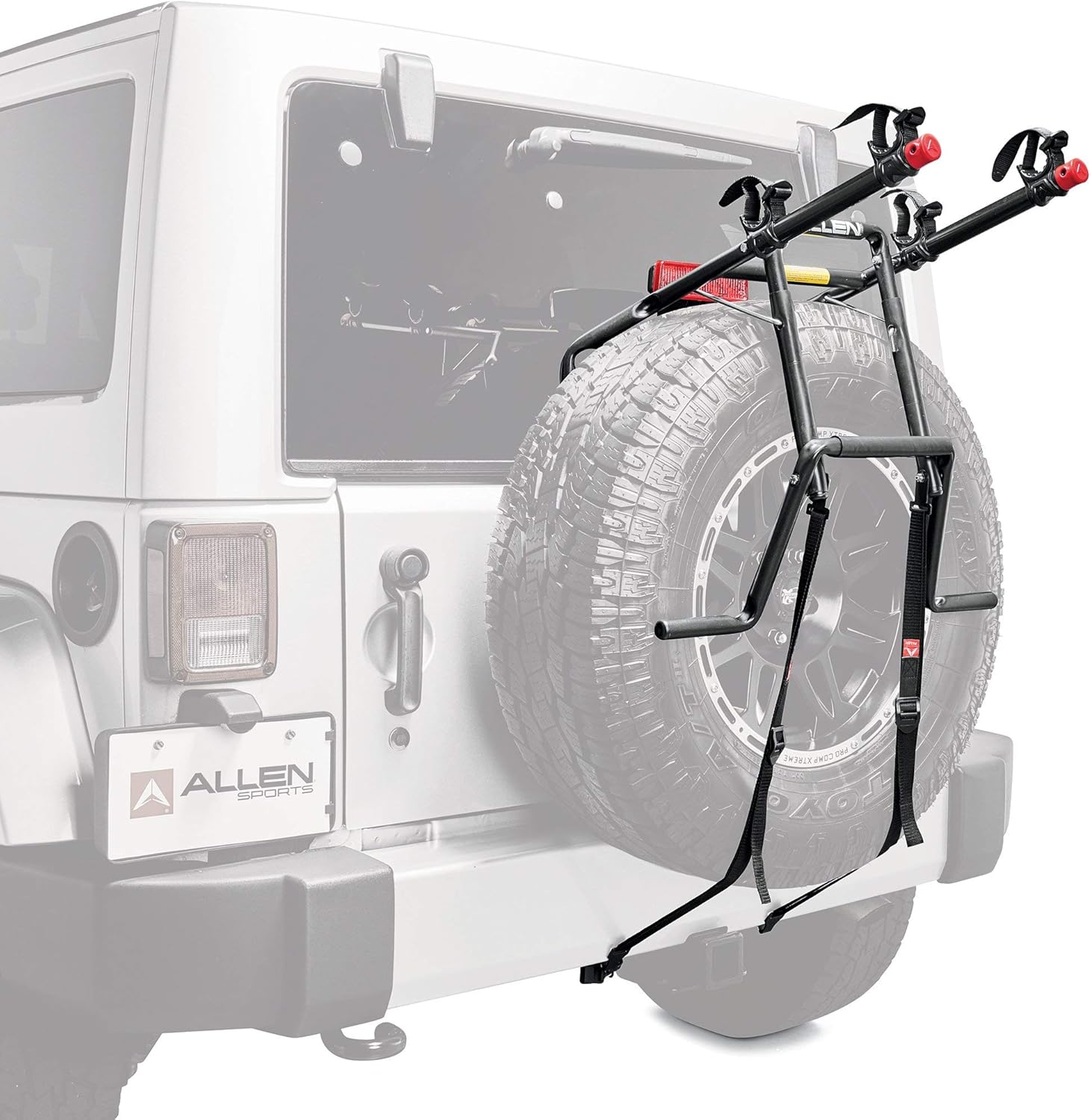 Alternative view of Allen Sports Deluxe 2-Bisiklet Yedek Lastik Monteli Taşıyıcı, Model 322DN, Siyah