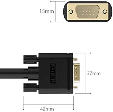 Alternative view of Unitek VGA 20 m kablo, 1080P VGA/SVGA video monitörü, koaksiyel uzatma kablosu HD 2 ferrit filtre/altın kaplama kontak / 15 kutuplu HD fiş, projektörler, Hdtvs, Display Y-C508G