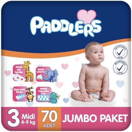 Alternative view of Bebek Bezi 3 Numara Midi (4-9 Kg) 70 Adet – Paket
