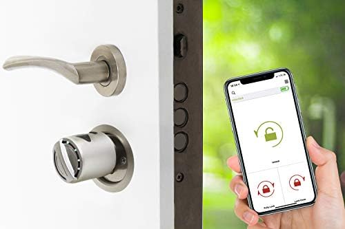 Desi Utopic R Motorlu Silindir Akıllı Kilit, Telefondan Kontrol ve Şarj Edilebilir Pilli Akıllı Kapı Kilidi - Kolay Montaj, Deliksiz Montaj