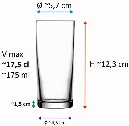 52138 - Orijinal Raki Cam, Ouzo Camı - Raki Bardagi, 6 Adet Raki Bardağı, Uzo Bardakları