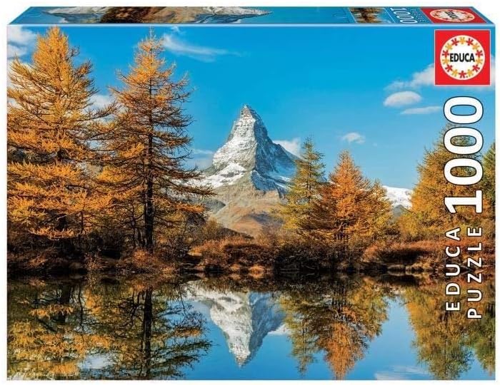 Alternative view of Educa 1000 Parça Sonbahar'da Matterhorn Dağı Puzzle