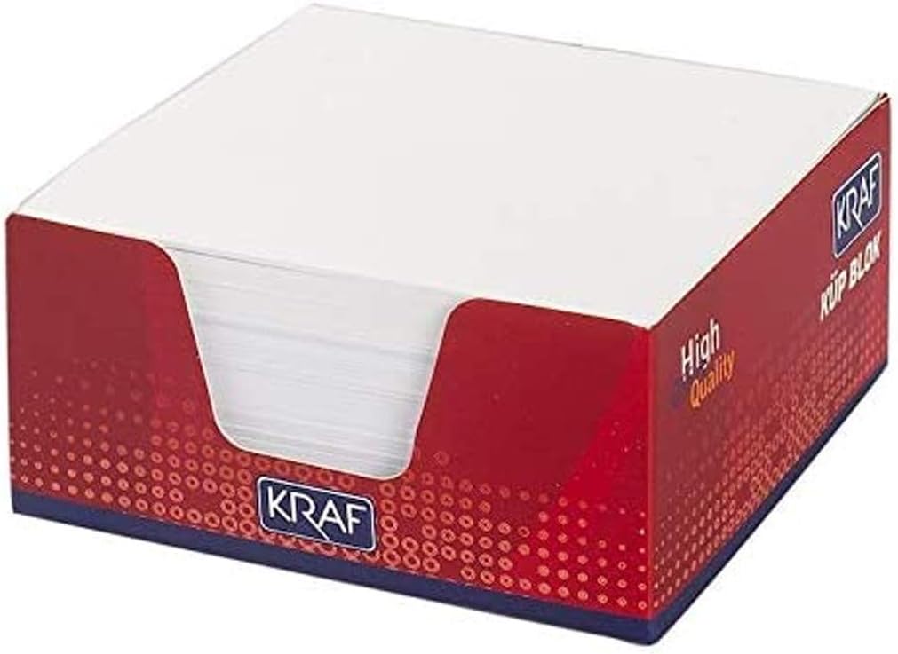 Kraf Küp Blok Ivory 9X9 Cm 116G (Göz Yormayan)