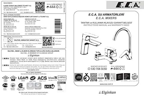 ECA Borulu lavabo Bataryası 102108765