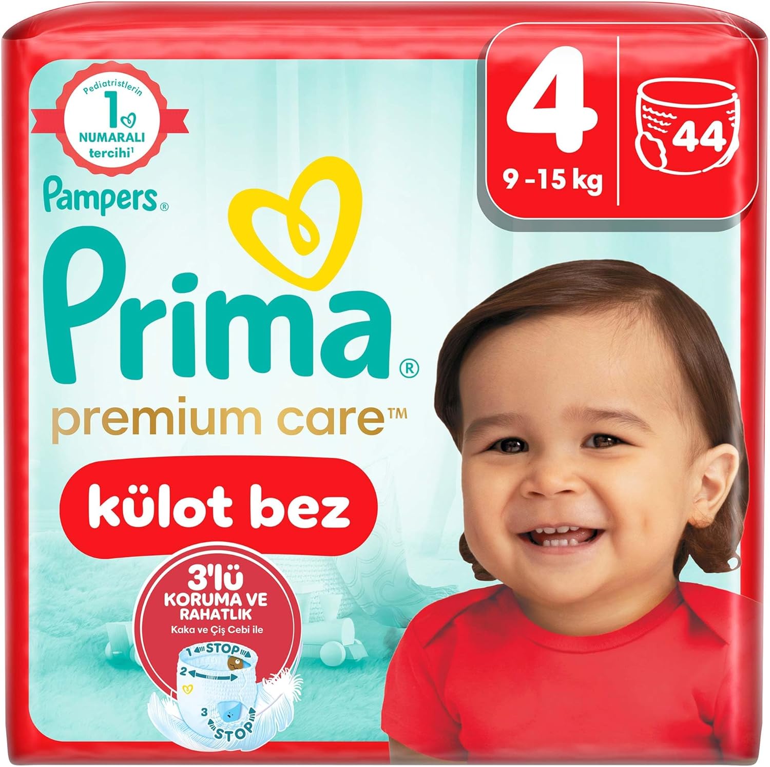 Alternative view of Premium Care Külot Bebek Bezi 4 Numara 44 Adet Maxi İkiz Paket